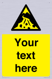 Custom Warning: Debris flow zone